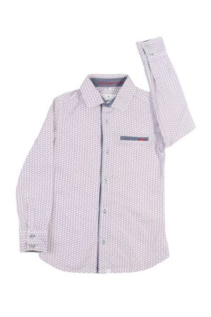 Rood-blauw hemd - Gymp - 128