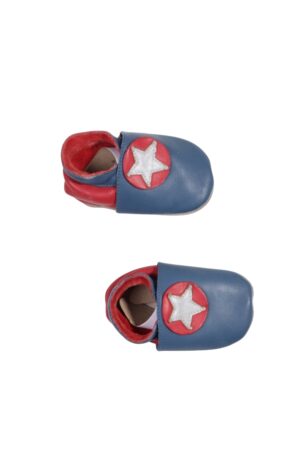 Blauw-rode slofjes - Bobux - S