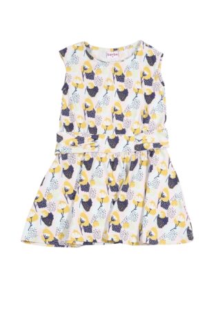 Kleedje oker bloemen - Ba*ba - 98