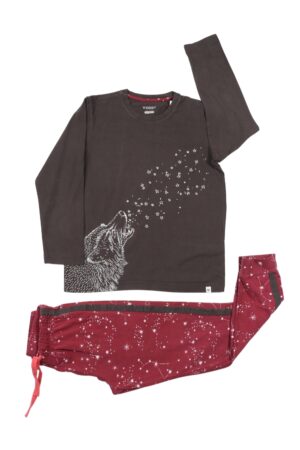 Pyjama wolf - Woody - 128