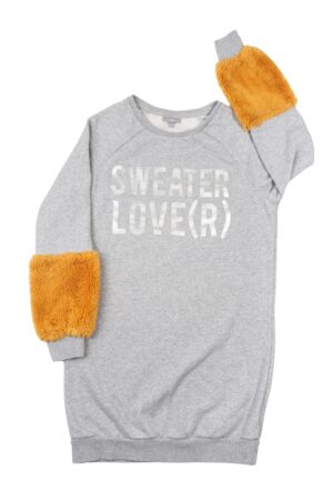 Grijs-oker sweaterkleedje - JBC - 158