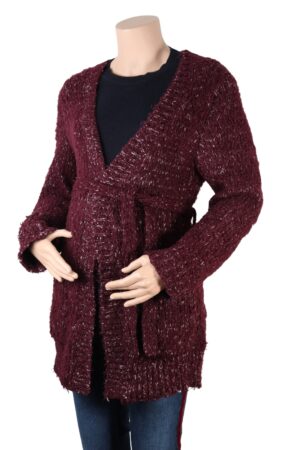 Bordeaux cardigan - Mamalicious - L