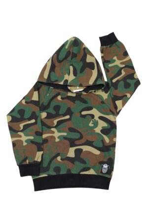 Hoodiesweater legerprint - Danefae - 116