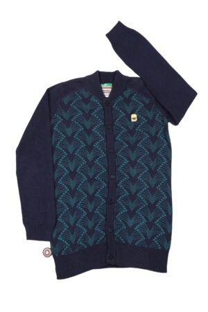 Donkerblauwe-petrol gilet - 4funkyflavours - 122/128