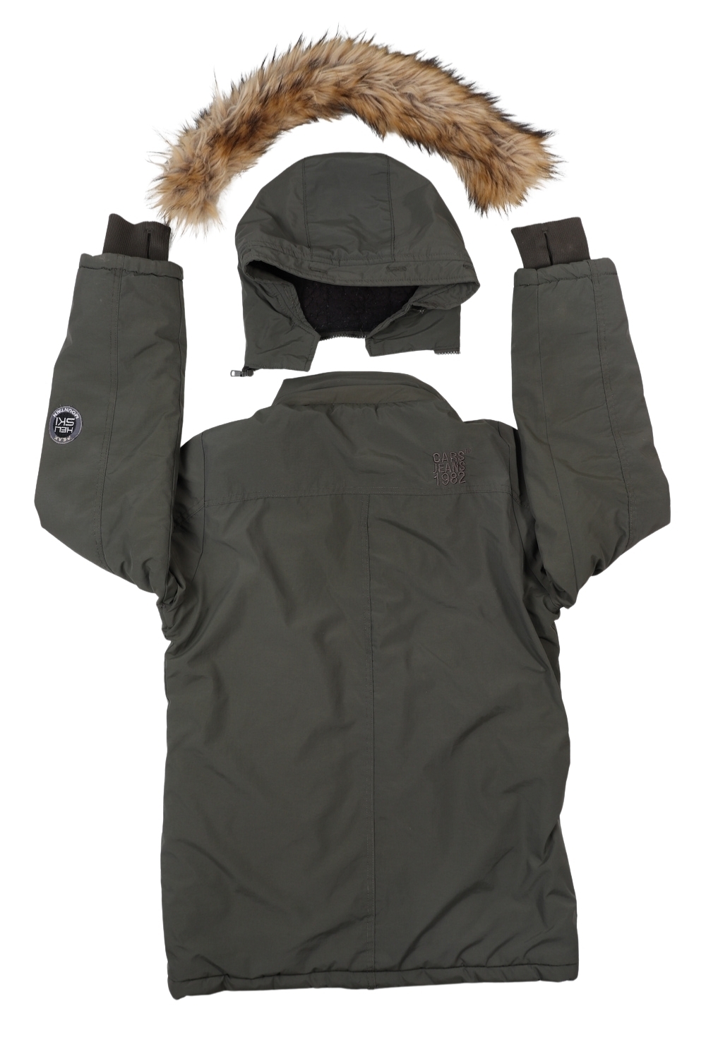 Donkdergroene winterjas - Cars Jeans - 164