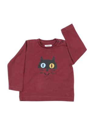 Bordeaux longsleeve - P'tit Filou - 80