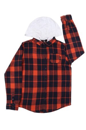 Oranje geruit winterhemd - Someone - 152