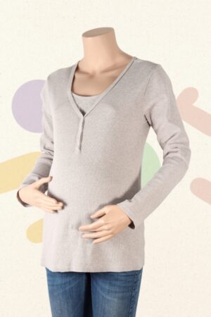 Lichtbruine longsleeve - Noppies - M/L