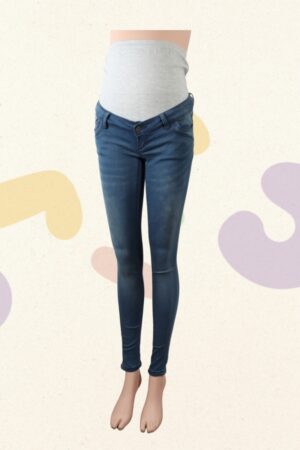Broek jeanslook - Mamalicious - S