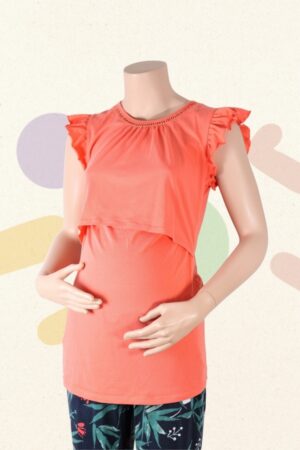 Koraal top - Queen Mum - S