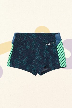Donkerblauw-groen zwemshort - Decathlon - 104/110