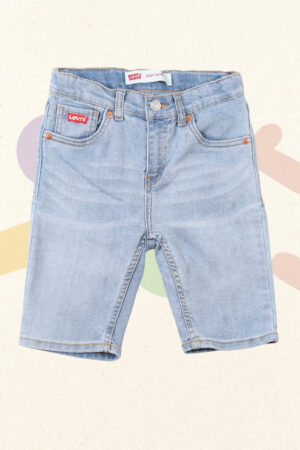 Blauwe jeansshort - Levi's - 128