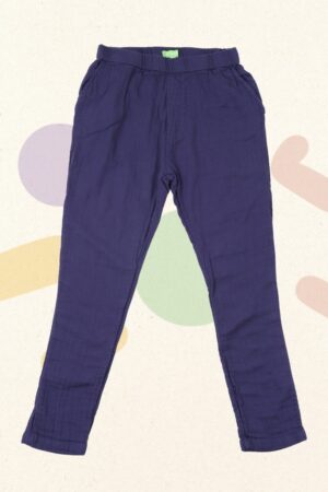 Paarsblauwe broek - Lily-Balou - 134