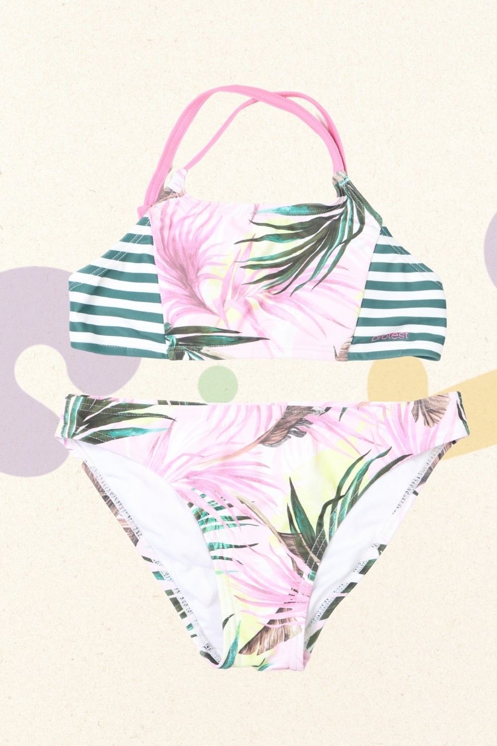 Roze-groene bikini - Protest - 140