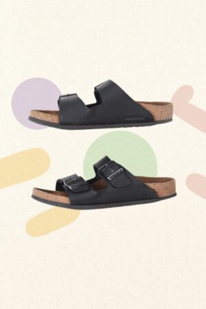 Zwarte slippers - Birckenstock - 34