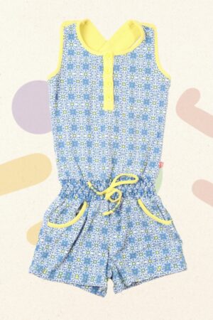 Blauw-gele playsuit - Someone - 98