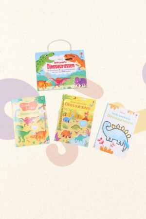 Spelletjesboeken Dinosaurussen in koffertje