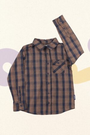Bruin geruit hemd - Someone - 110