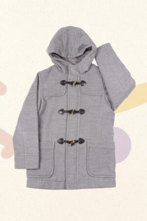 Grijze duffelcoat - Benetton - 122/128