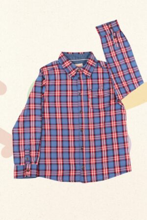 Blauw-rood hemd - Levi's - 134/140