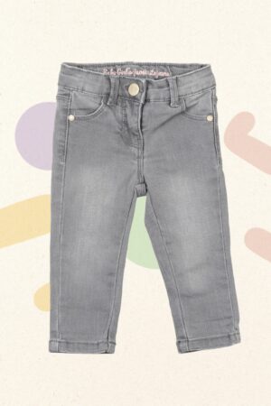 Grijs jeansbroekje - JBC - 68