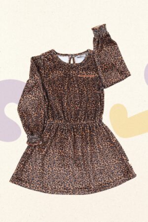 Kleedje luipaardprint - Moodstreet - 98/104