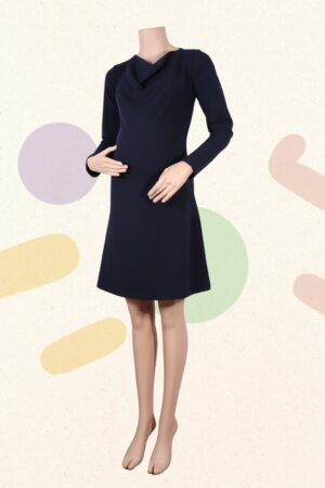 Donkerblauwe jurk - Un ventre pour deux - XS