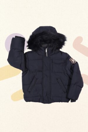 Donkerblauwe winterjas - IKKS - 104