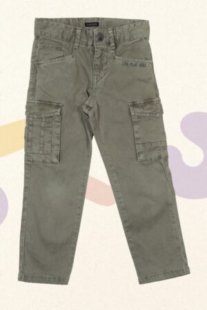 Kaki cargobroek - IKKS - 104