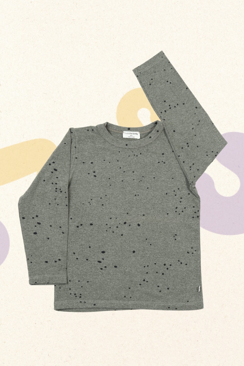 Longsleeve bolletjes - 1 + in the family - 104