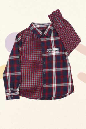 Geruit hemd - IKKS - 104