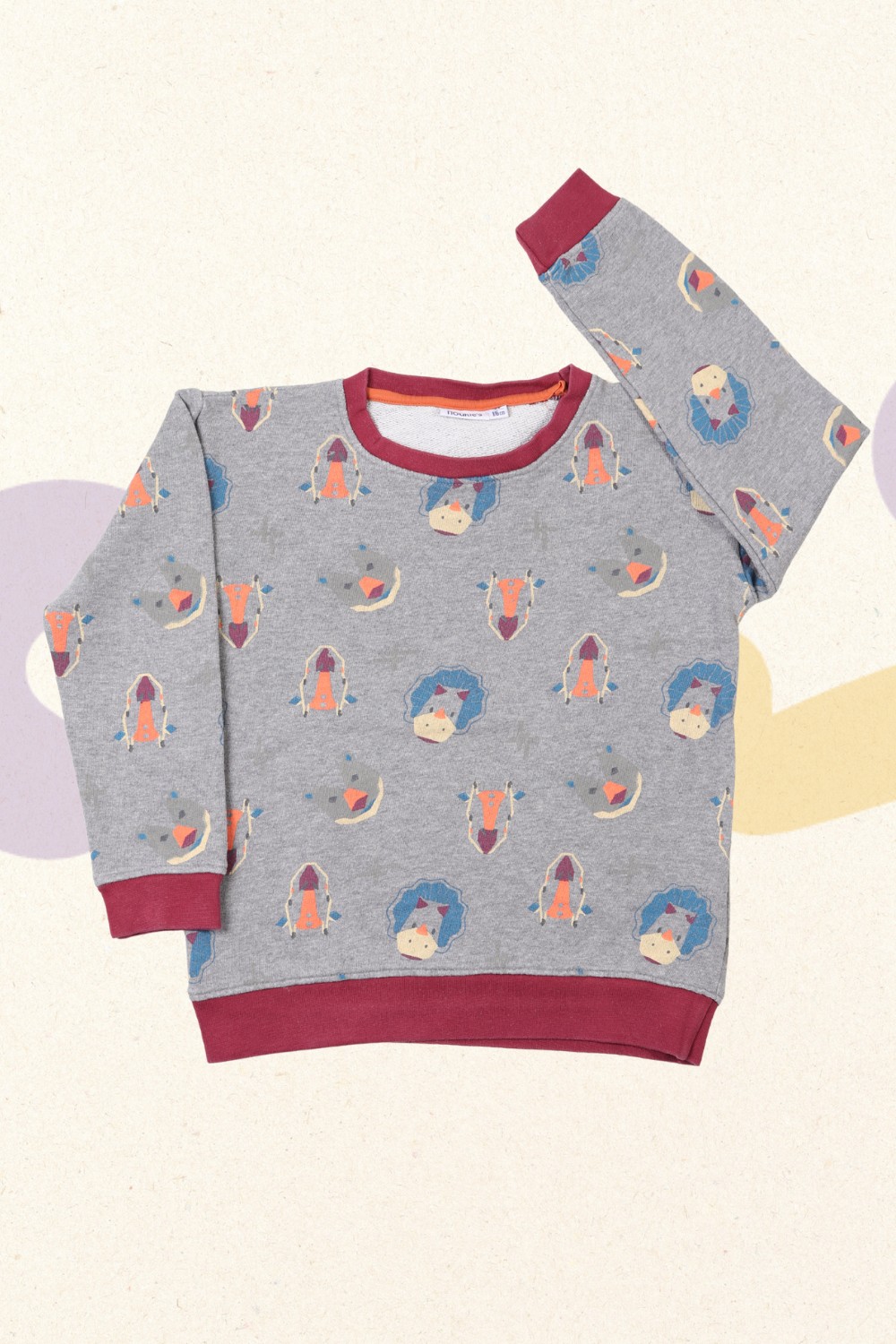 Sweater dierenkoppen - Noukie's - 116