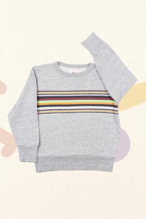 Grijze sweater strepen - AO76 - 116