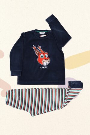 Pyjama velours eekhoorn - Woody - 116