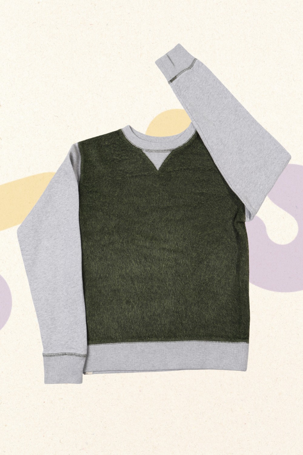 Kaki-grijze sweater - Bellerose - 164
